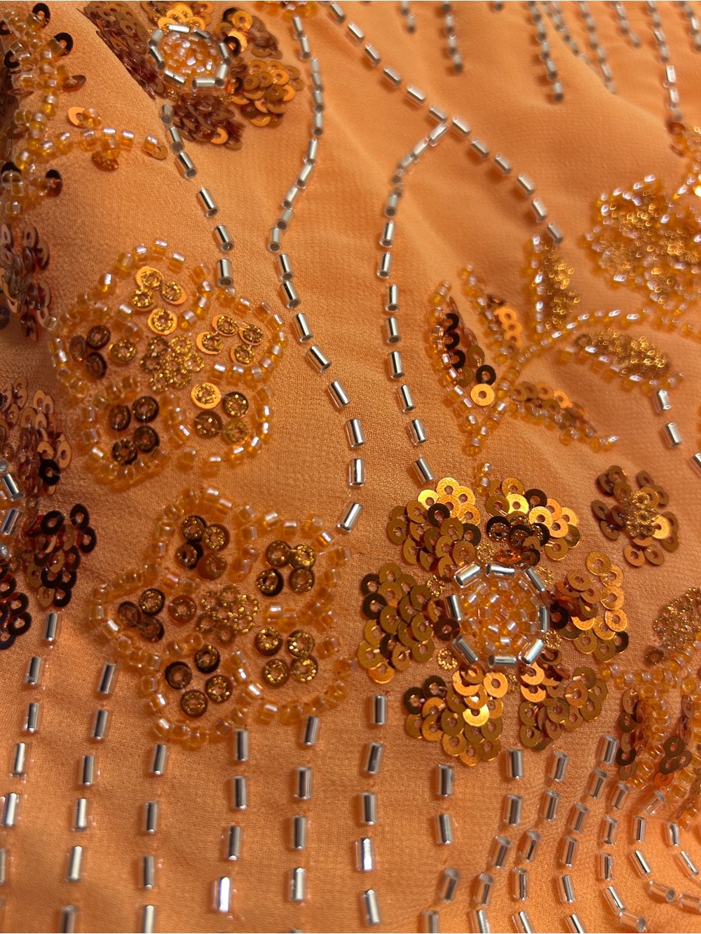 BRAND NEW Peppermayo Catalina Sequin Top (Orange, 4) - Picture 3 of 7
